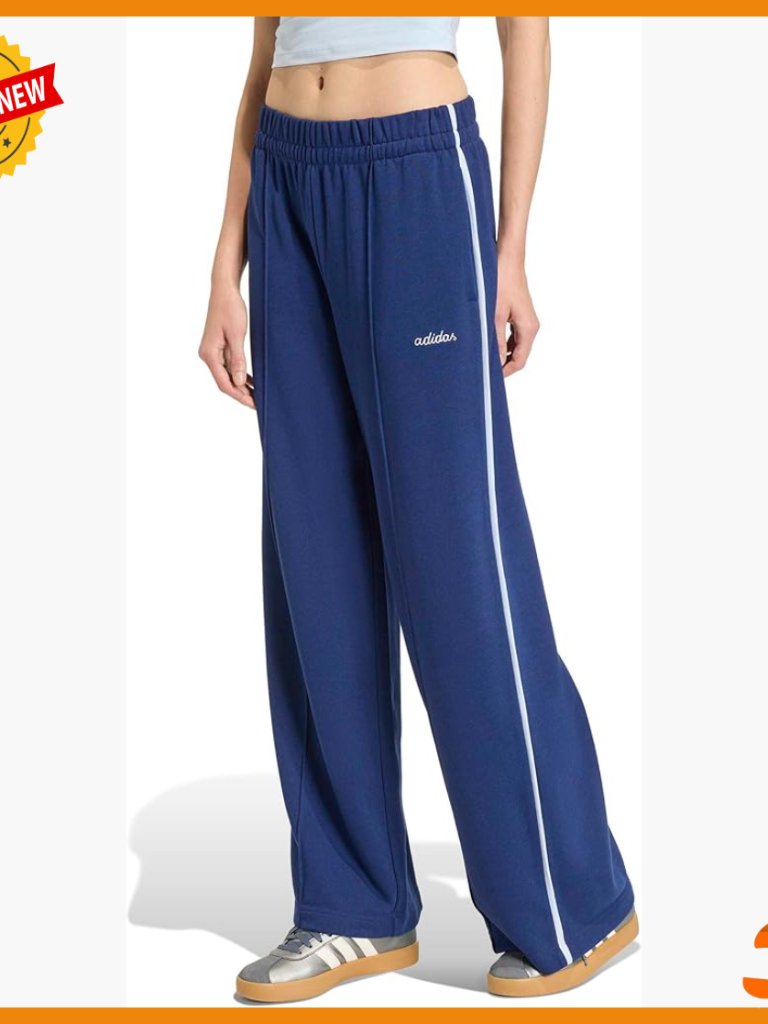 Medium Track Pants, Cotton Blend, Embroidered Graphic, Activewear